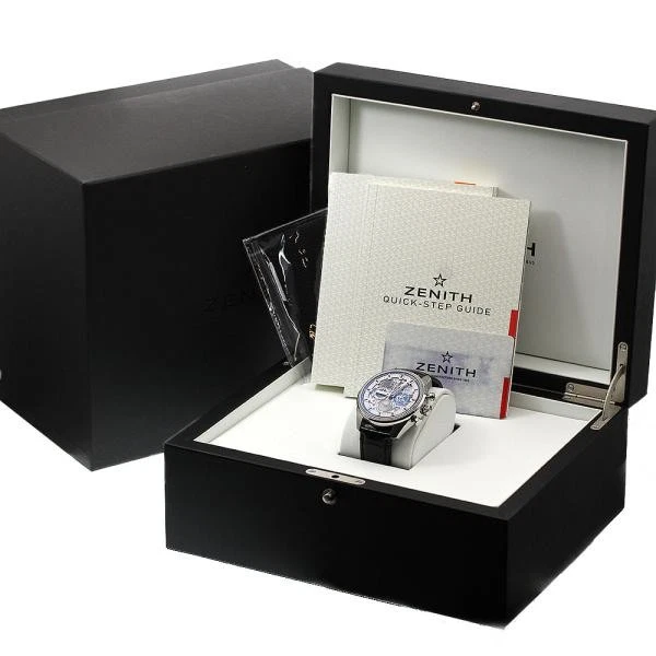 Zenith — Zenith Chronomaster Open 03.2530.4047/78.C813 45mm SS Skeleton Dial Watch #C1915