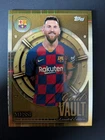 Lionel Messi Topps Barcelona Collectors Tin Gold Vault Limited Edition Card