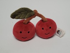 Jellycat Amuseables Fabulous Fruit Cherry Red Pair Stem Plush Stuffed Toy