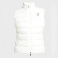 Authentic Moncler White Down Puffer Vest - Wo...