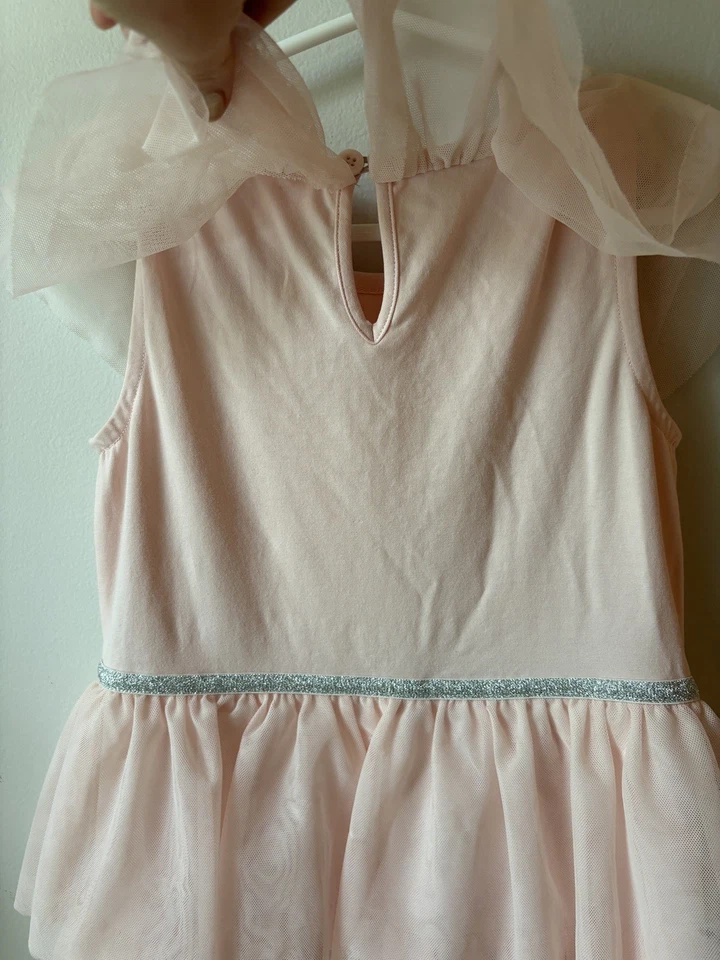 Vestido de ballet rosa pálido Hannah Andersson para niñas Foto 3 de 3