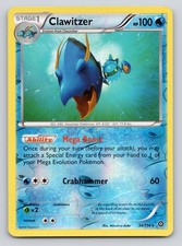 Clawitzer 34/114 Rare Steam Siege Pokemon Reverse Holo Near Mint