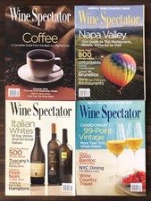 2004 Wine Spectator Magazine - Lot of 4 May 31, Jun 15, Jun 30, Jul 31