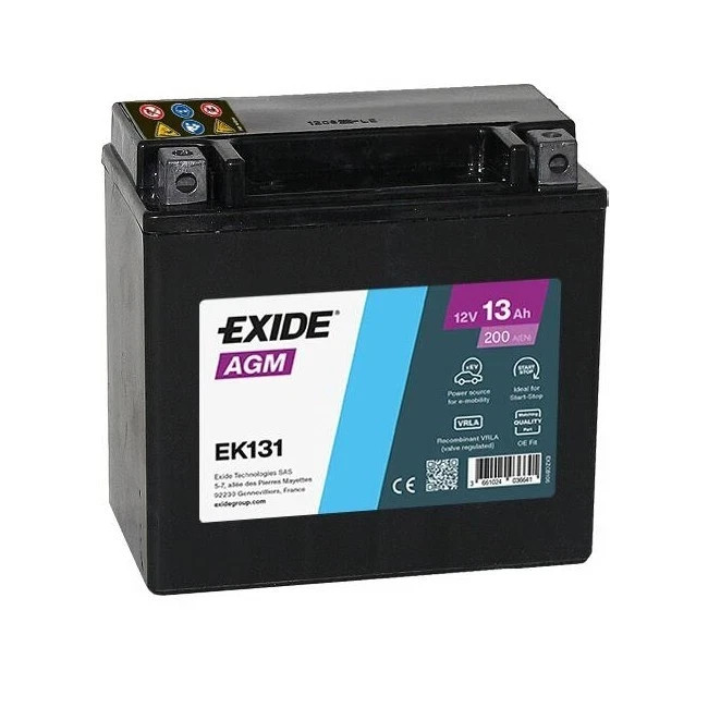 EXIDE EK131 Batteria avviamento Capacità batteria: 13Ah - Immagine 2