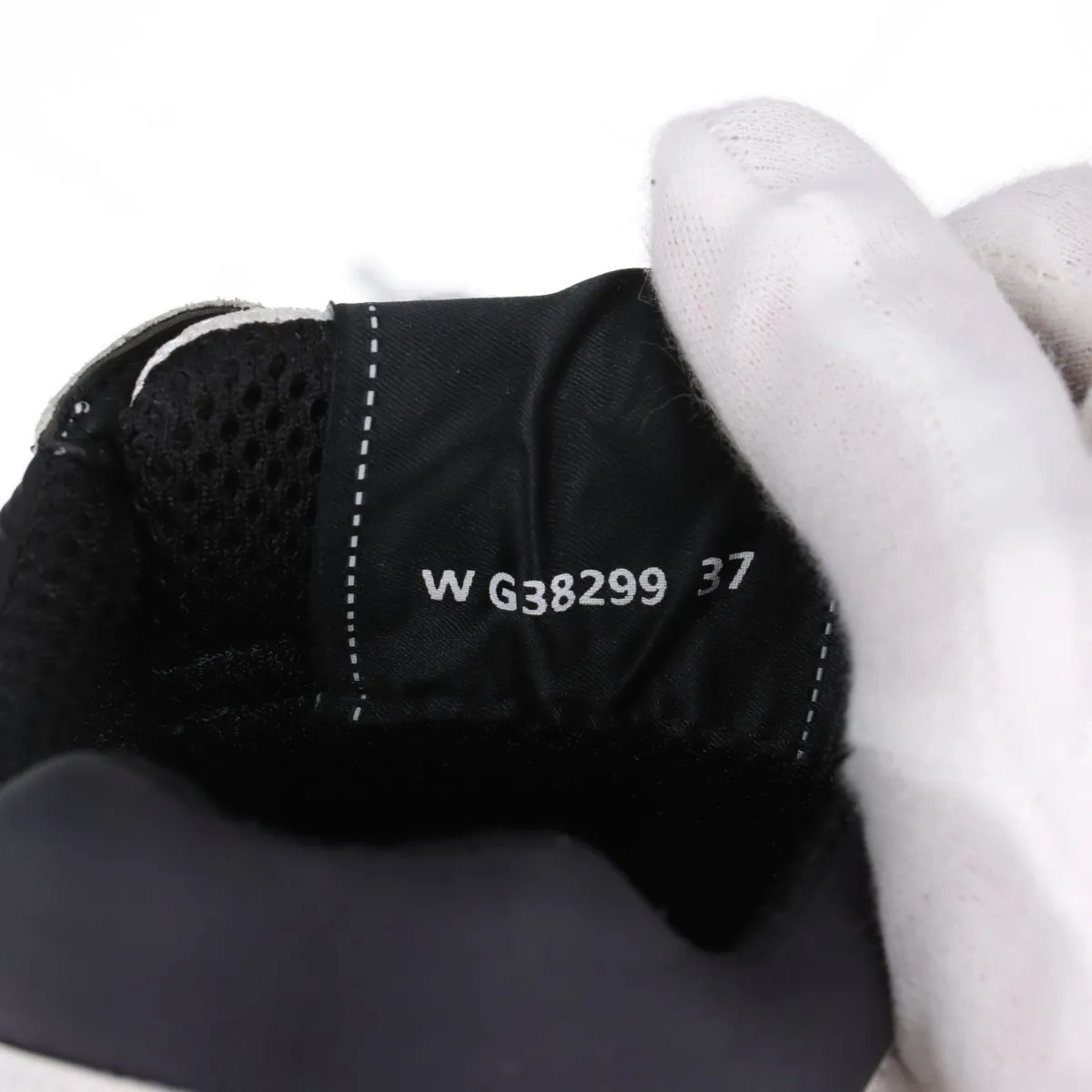 Chanel Coco Mark Leather x fabric Sneakers 37 Ladies' White x black G38299 Mesh thumbnail 10