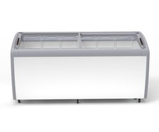 Oliver 71 Commercial Novelty Glass Curve Top Ice Cream Freezer Chest XS560YX