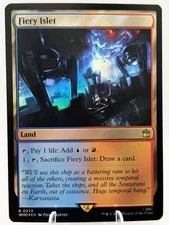 MTG Universes Beyond: Doctor Who - Fiery Islet #278 (Foil) Near Mint NM 