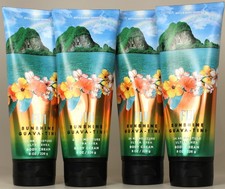 QTY 4 - Bath  Body Works FIJI SUNSHINE GUAVA TINI Body Cream Lotion 8oz