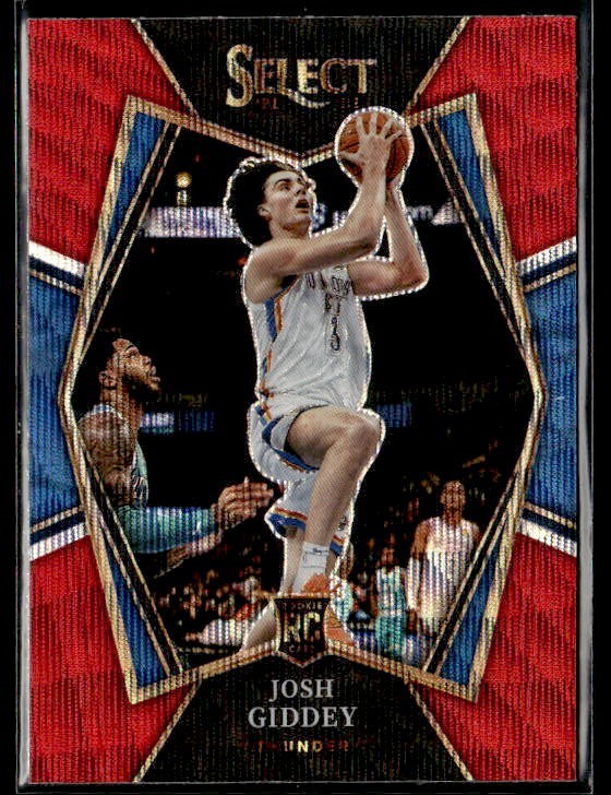 L24,477 - 2021-22 Select Prizms Red Wave #143 Josh Giddey