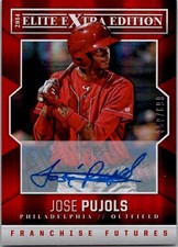 2014 Panini Elite Extra Edition JOSE PUJOLS Phillies Futures AUTO /699