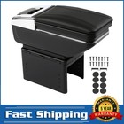 Armrest Compartment Box Storage Leather Dual Layer Car Arm Rest GEARZAAR UK