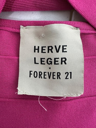 Forever 21 x Herve Leger 2-teiliges Outfit Set Größe L Neckholder Mini Bandage Y2K Pink Club - Bild 10 von 18