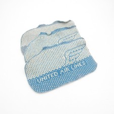 VINTAGE Pair 1 UNITED Airlines Knitted Slippers/Socks