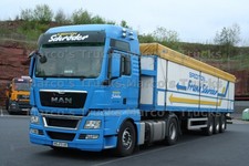 LKW Foto MAN TGA Kippanhänger Deutschland blau Spedition Schröder #p2ct