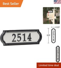 Versatile Nite Bright Address Sign 16" x 4.5" - Easy Installation Reflective