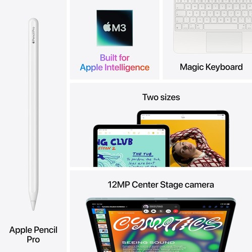 Apple iPad Air 11-inch M3 Chip (2025) - 256GB WiFi - Purple - NEW - RRP £699 - Afbeelding 8 van 9