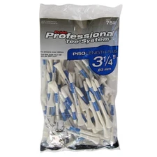 NEW Pride Professional Tee System - 75 Count - White/Blue - 3-1/4"