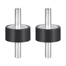 2pcs Rubber Mounts Vibration Isolators with M8 x 23mm Studs 30 x 15mm