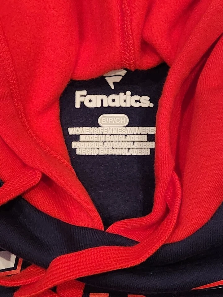 Fanatics Cleveland Guardians Women's Small Pullover Fleece Hoodie MLB Baseball - Image 2 of 4