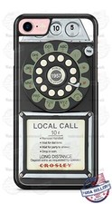 Funda de teléfono con marcación giratoria vintage para iPhone Samsung A20 LG G8 Google 4XL