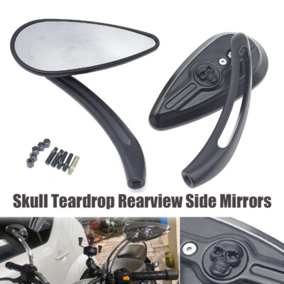 Harley-Davidson® Willie G Skull Teardrop Mirrors – Gasoline Alley Harley-Davidson