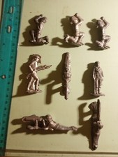 8 Vintage Lead Toy Soldier US Army Figure Lot See Photos