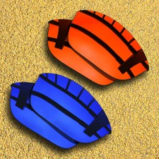 2 Pairs Lenses Replacement for-Oakley Half Jacket 2.0 Polarized-Red Violet Blue
