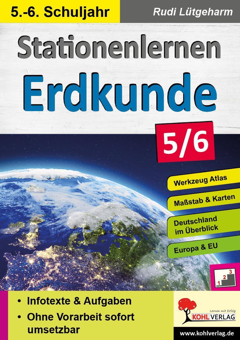 Thumbnail - Stationenlernen Erdkunde / Klasse 5-6 | Rudi Lütgeharm | Taschenbuch |