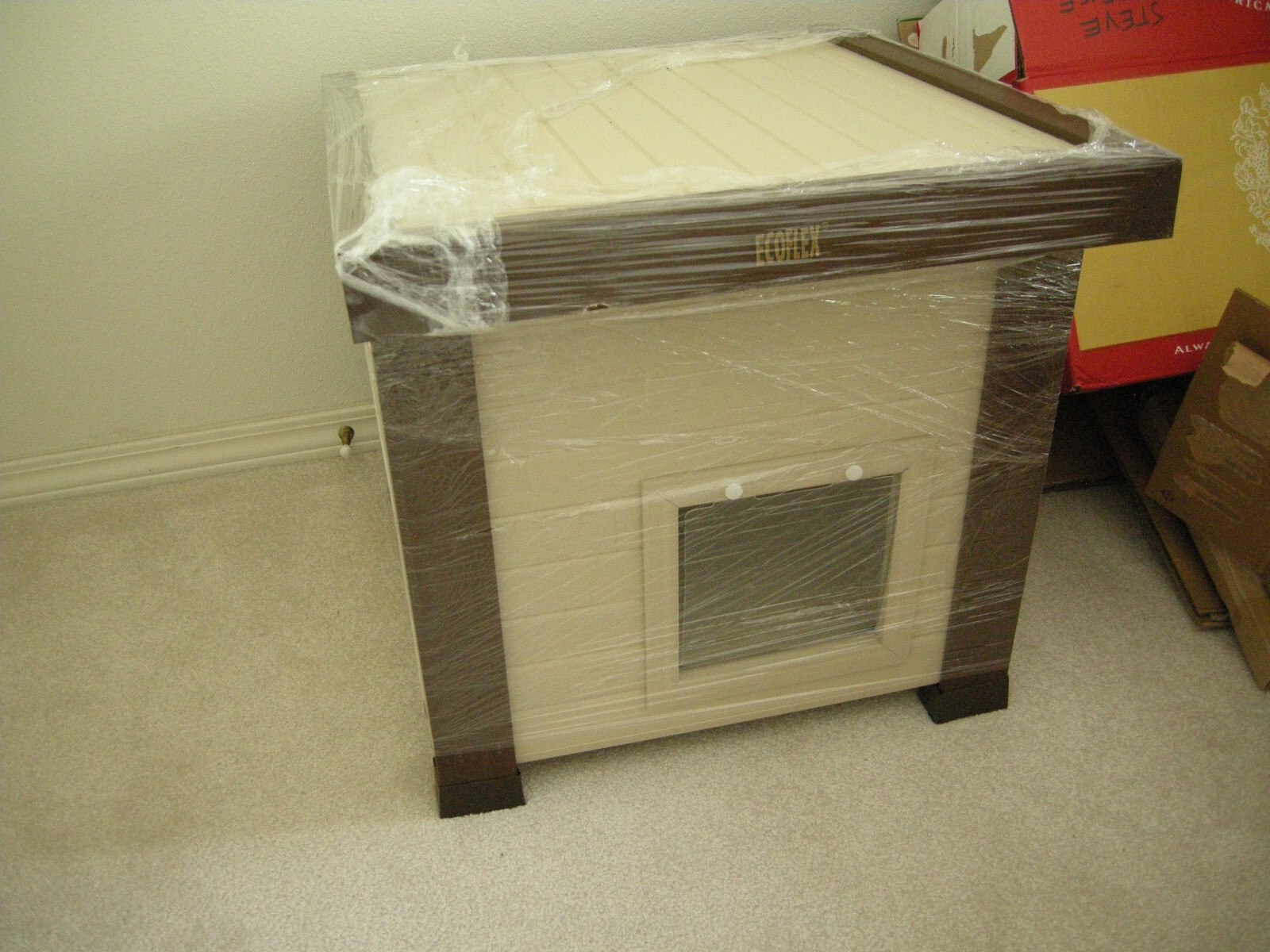 ECOFLEX ECTH350Y PET DOG CAT HOUSE SHELTER INDOOR OUTDOOR RAISED FLOOR