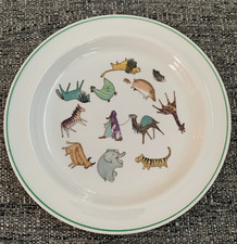 Vintage Arabia Finland Noahs Ark Animal Parade Childs Plate 7.75