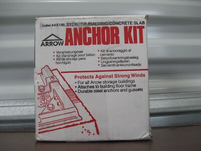 Arrow Shed AK100 Concrete Anchor Kit