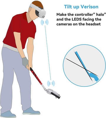 Quest 3S / 3 Right Controller VR Golf Club Accessory Club Handle Attachment
