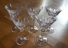 5 edle PEILL + Putzler Weingläser * alte Serien * Kristallglas * Vintage 