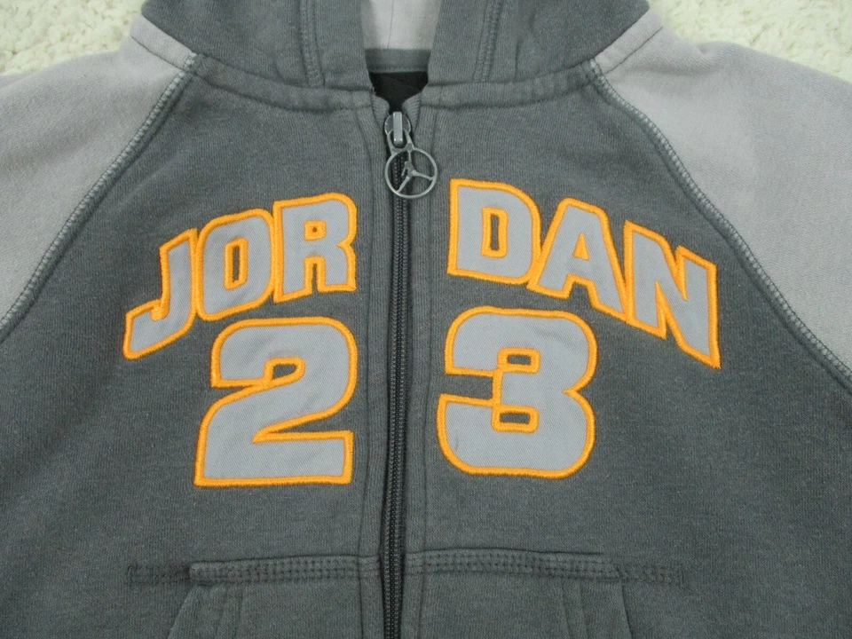 Nike Air Jordan Suéter Extra Pequeño 3-4 Juvenil Gris Sudadera con Capucha Aviador #23 Niño Pequeño Foto 4 de 4