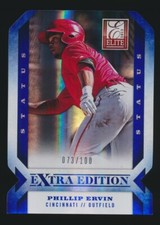 PHILLIP ERVIN 2013 PANINI ELITE EXTRA EDITION STATUS #/100 *CINCINNATI REDS*