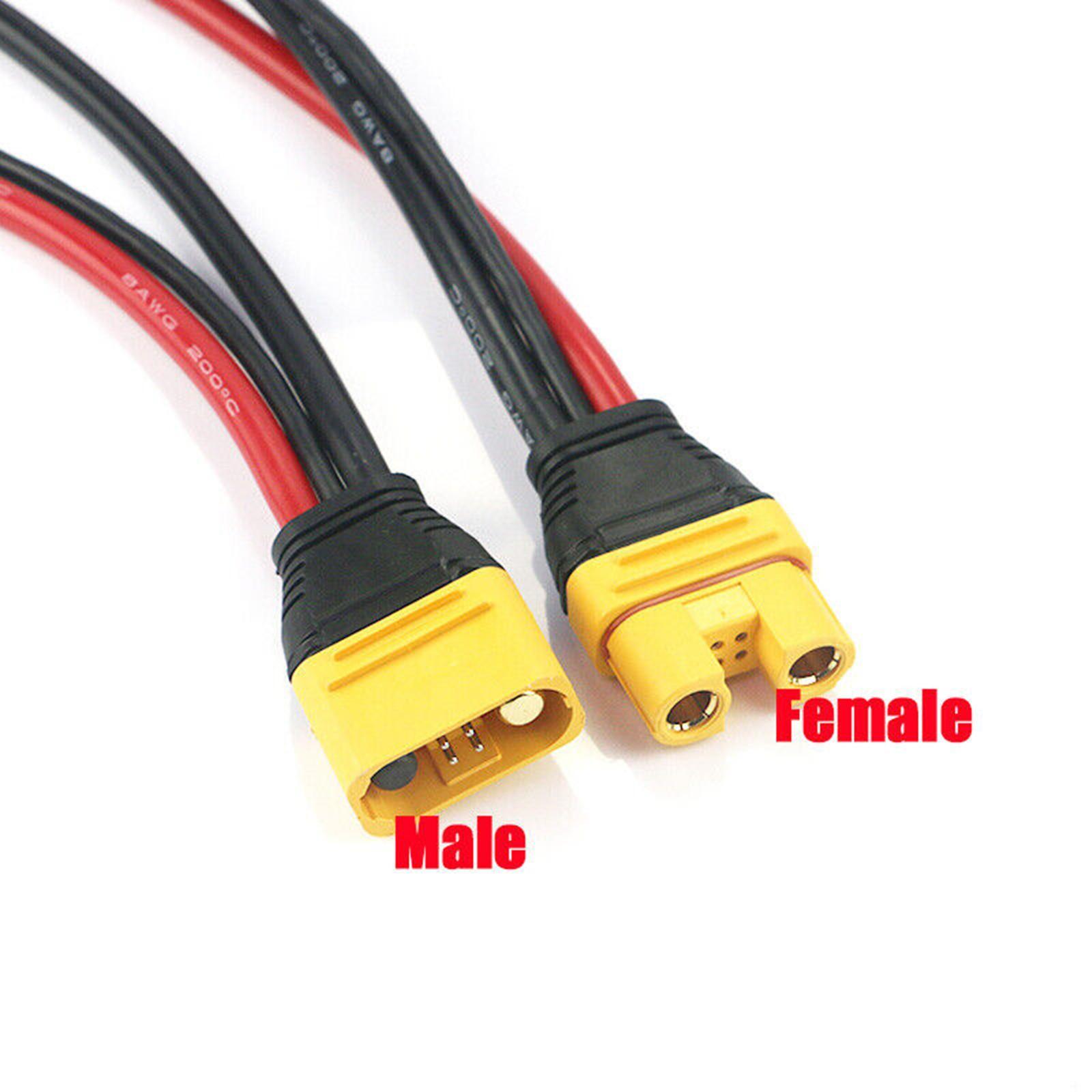 70A High Current Copper Plated Male/Female Plug Connector Cable For RC Model