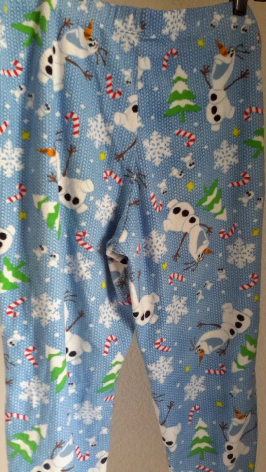Disney Olaf From Frozen Pajama Pants Kids Size L (12-14) Pre-owned - Image 4 of 4