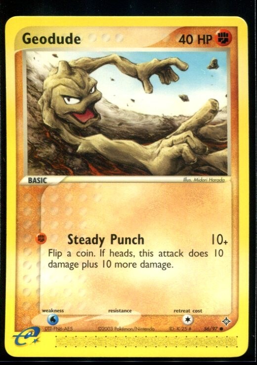 Geodude Common - ex Dragon 56/97 2003 NM Pokemon