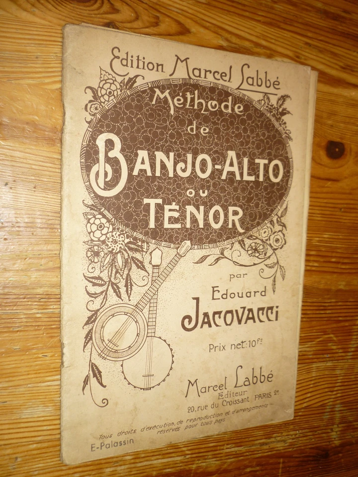 BANJO - Jacovacci Edouard : Methode de Banjo Alto ou ténor Marcel Labbé édit. - Photo 1/1