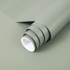 Sage Green Wallpaper Stick and Peel Green Contact Paper 17.7'' X 118.1'' Removab