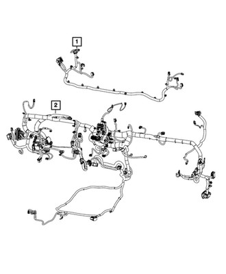 Genuine Mopar Instrument Panel Wiring 68549815AC
