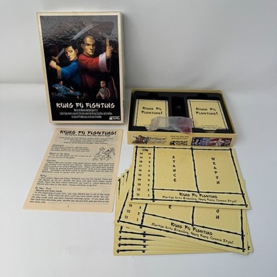 Kung Fu Fighting Card Board Game Complete Slugfest Games: Vintage