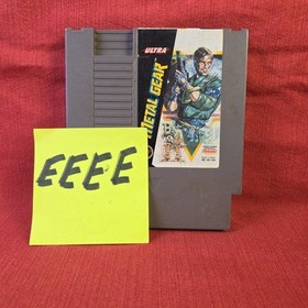 Nintendo NES Metal Gear Video Game Cartridge UNTESTED (EEEE)