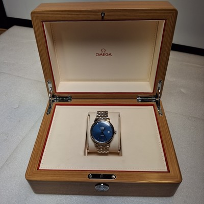 OMEGA De Ville Co-Axial Chronometer Blue Dial Men's Automatic Watch 