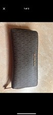 Michael Kors Jet Set Zip Around  Saffiano  Leather  Large Wallet