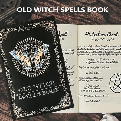 Old Witch Spells Book - Essential Tool for Witches & Wizard Beginners  3PCS