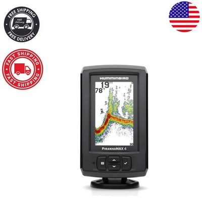 PiranhaMAX 4 Fish Finder with Dual Beam Sonar - 4.3'' LCD Display, 600ft Depth