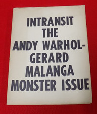 RARE VINTAGE 1968 ANDY WARHOL & MALANGA INTRANSIT 1st EDITION BOOK TOAD PRESS
