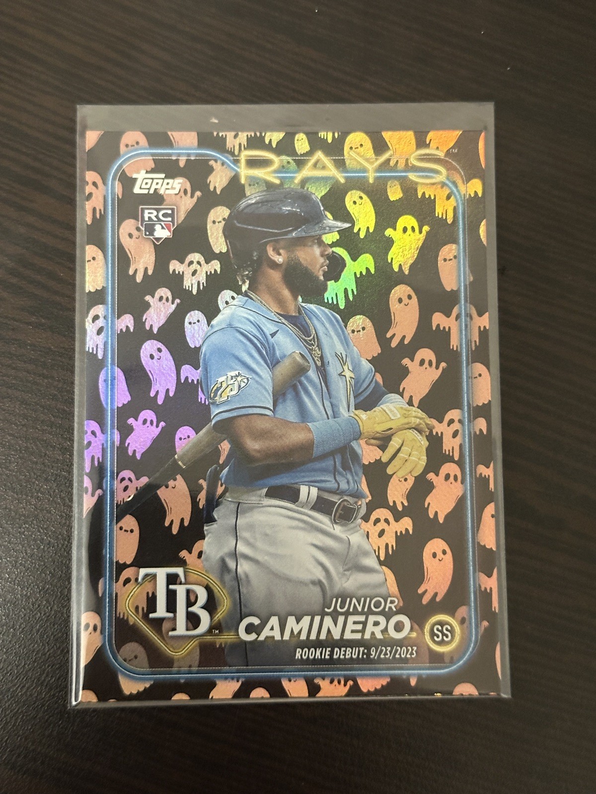 2024 Topps Update JUNIOR CAMINERO Ghost Foil #US223 Rookie Debut RC Rays SP