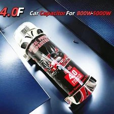 4.0 Farad Audio Capacitor - LED Display, Stabilizer for 800-5000W Amps